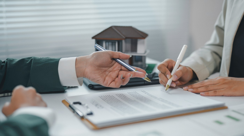 Signing Document with a Business Loan Broker