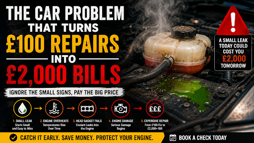 Small Coolant Leak? How a £100 Repair Can Turn Into a £2,000 Bill